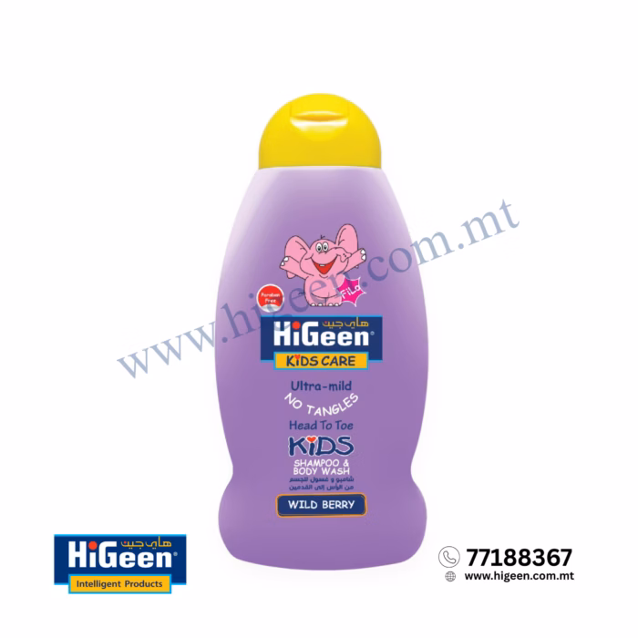 6251007007521-scaled-1.avif HI GEEN KIDS SHAMPOO AND BODY WASH 500ML (WILD BERRY) 007521 - Image 1